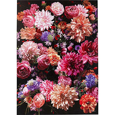 Kare Design Bild Touched Flower Bouquet, Pink, Baumwollleinwand, Massivholz Rahmen, handgemalte Details mit Acrylfarbe, Flowerprint, Abstrakt, Modern, Wohnzimmer, Schlafzimmer, Flur, 200x140x3,5cm im Sale